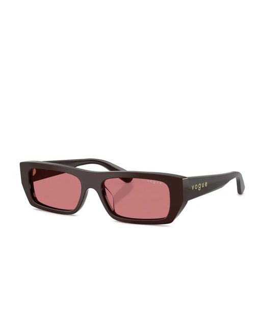 Vogue Eyewear Pink Rectangle-Frame Sunglasses
