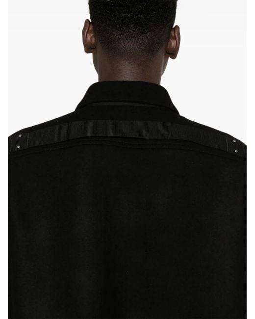 Rick Owens Black Brad Virgin-Wool Jacket for men