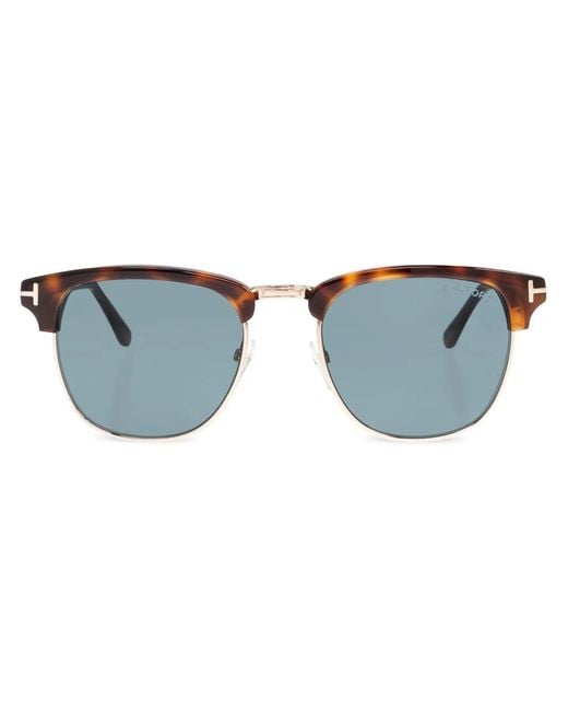 Tom Ford Blue Square-Frame Sunglasses