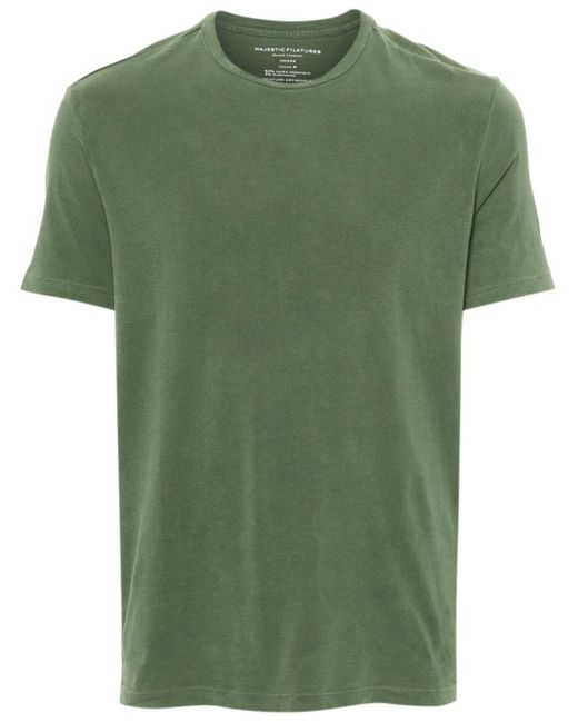 Majestic Filatures Green Short-sleeve T-shirt for men