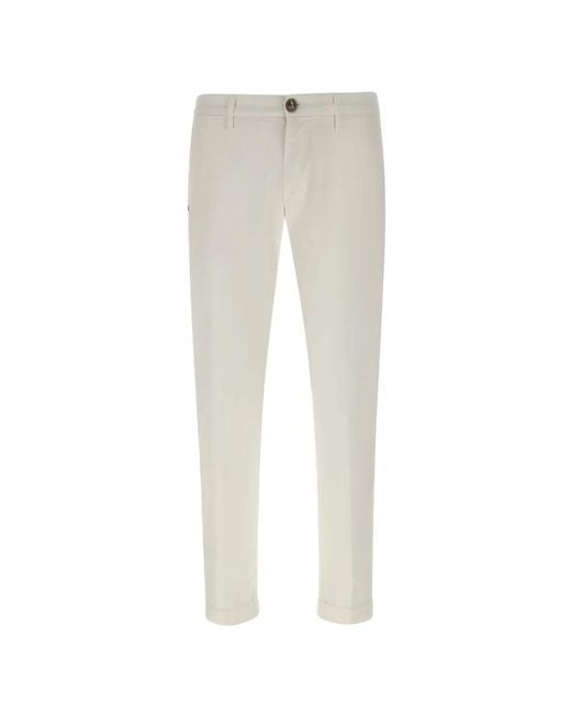 Re-hash White Mucha Chino Trousers for men