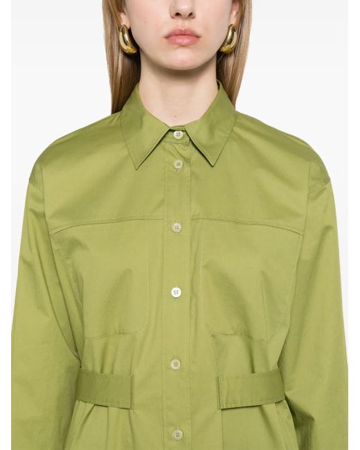 Peserico シャツドレス Green