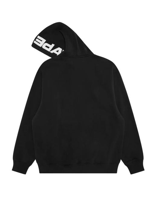 Aape By A Bathing Ape Black Ape Head Now Zip-Up Hoodie for men