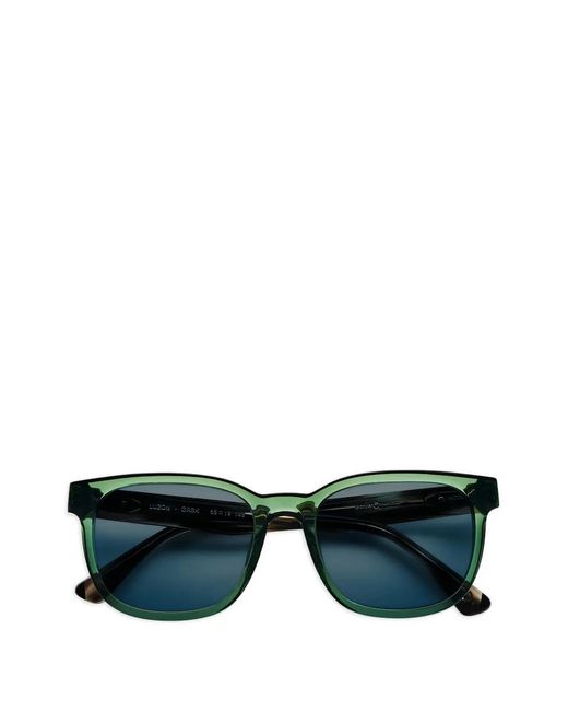 Etnia Barcelona Black Luzon Square Frame Sunglasses for men