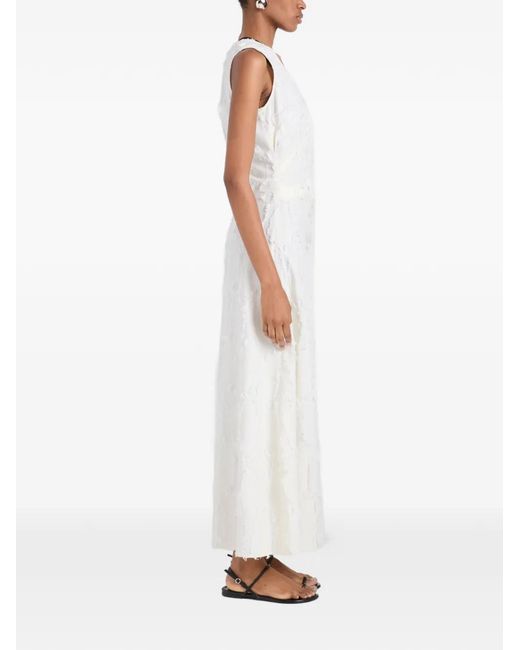 Proenza Schouler White Violeta Jacquard-Cotton Midi Dress