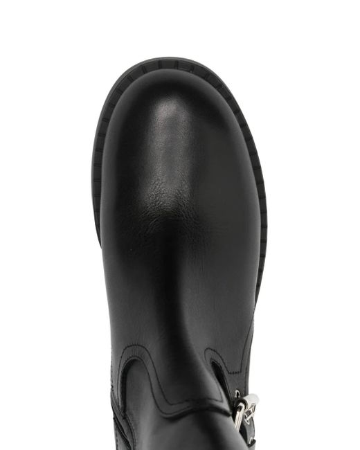 Premiata Black 53Mm Buckle-Strap Ankle Boots