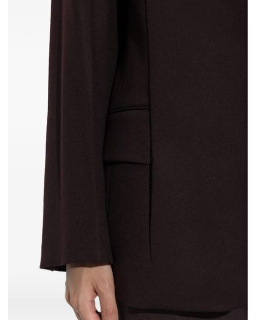 Victoria Beckham Blue Double-Vent Wool Blazer