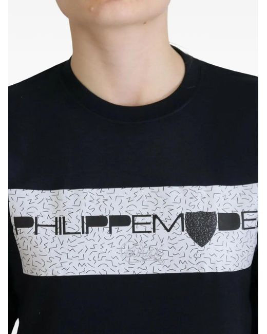 Philippe Model Black Pullover Mit Grafischem Print