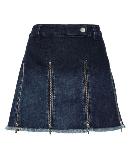 CANNARI CONCEPT Blue Zip-detail Denim Skirt
