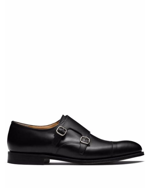 Church's Black Cowes 173 Monk Shoes for men