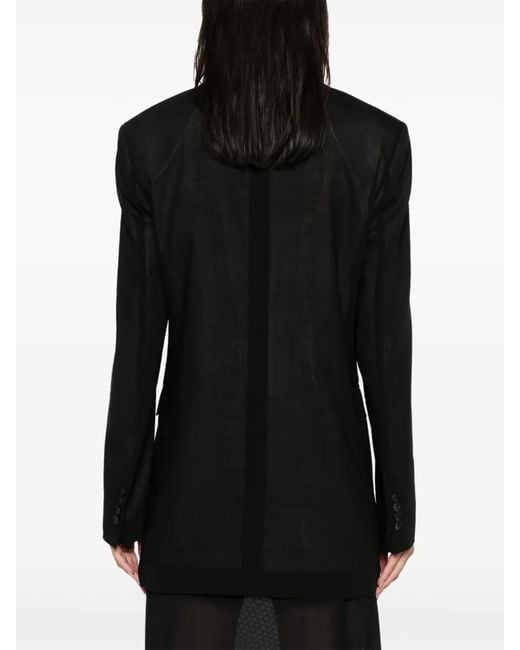 Blumarine Black Wool Single-Breasted Blazer