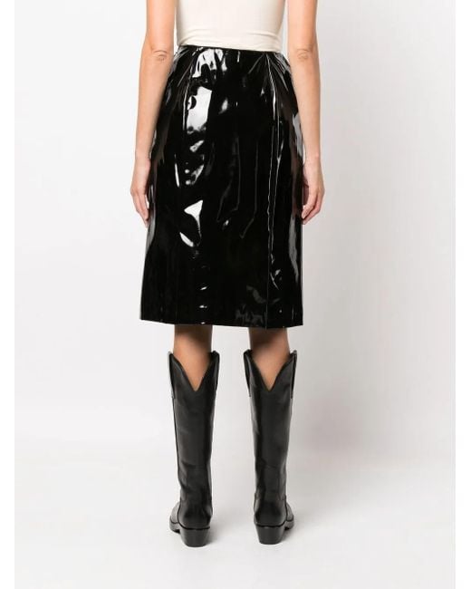 Raf Simons スリットディテール スカート Black