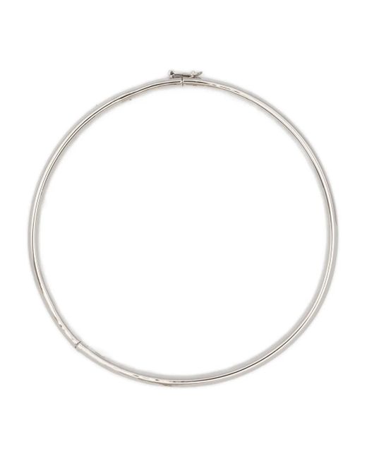 Eddie Borgo White Thin Cylinder Halskette