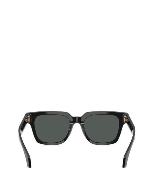 Versace Black Logo Square-Frame Sunglasses for men