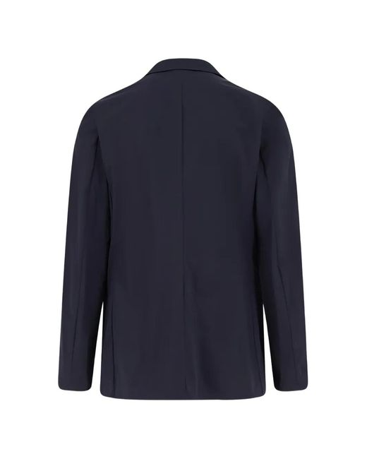 Aspesi Blue Flap-Pocket Two-Button Blazer for men