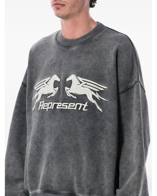 Represent Gray Pegasus Sweatshirt for men