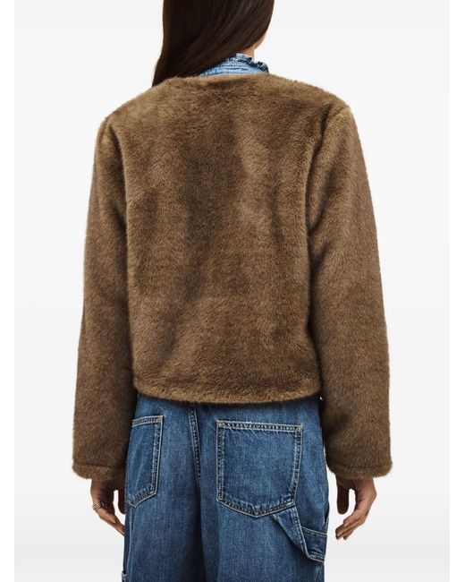 Ba&sh Brown Basil Buttoned Jacket