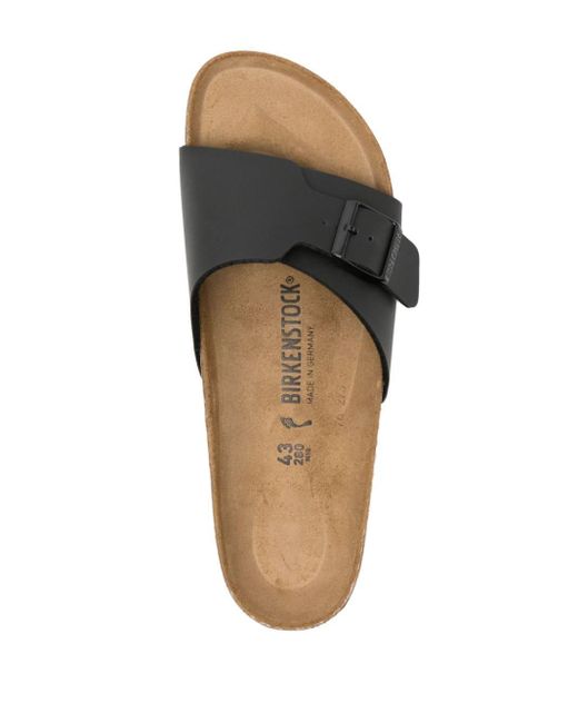 Birkenstock Black Madrid buckle-fastened sandals