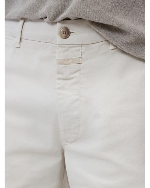 Bermudas Chino Closed de hombre de color White