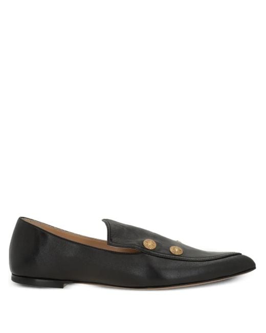 Chloé Black Agnes Loafer mit spitzer Kappe
