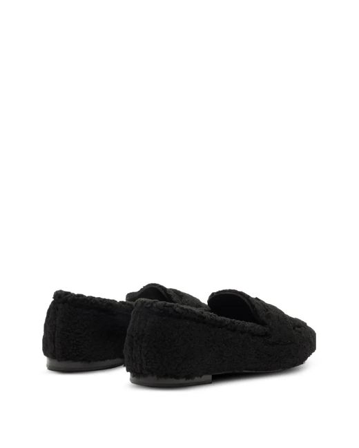 Casadei Black C-Chain Loafers