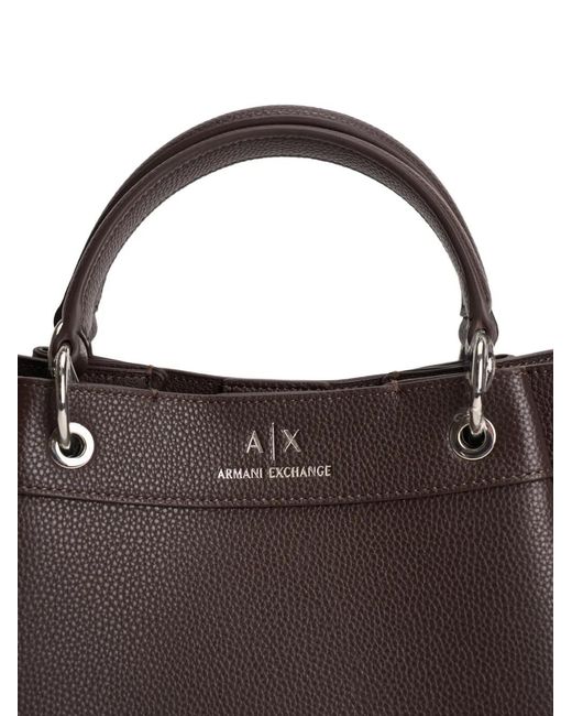 ARMANI EXCHANGE Brown Top-Handle Shoulder Bag