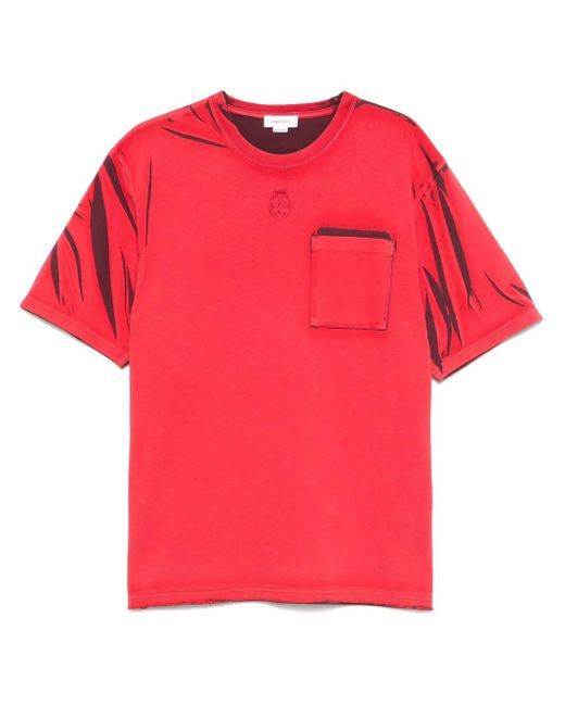 McQueen Skull T-Shirt in Red for Men Lyst UK