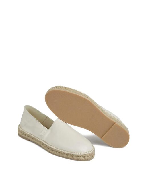 メンズ AMI Leather Espadrilles White