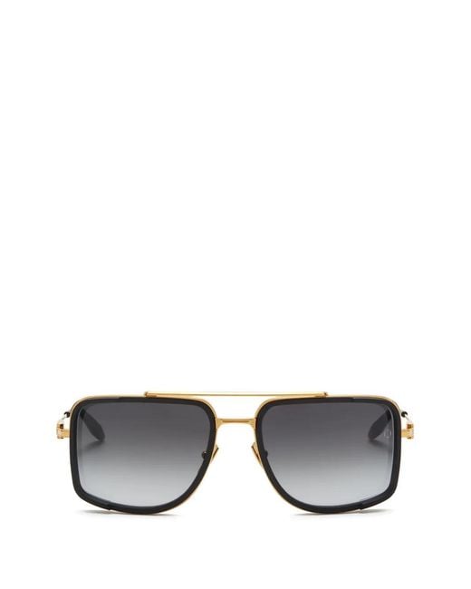 Akoni White Stargazer Square-Frame Sunglasses for men