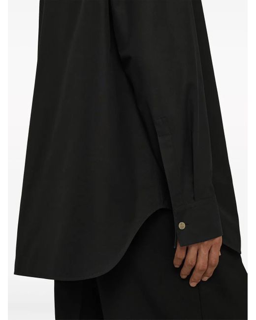 Jil Sander Wednesday P.M. Katoenen Overhemd in het Black voor heren