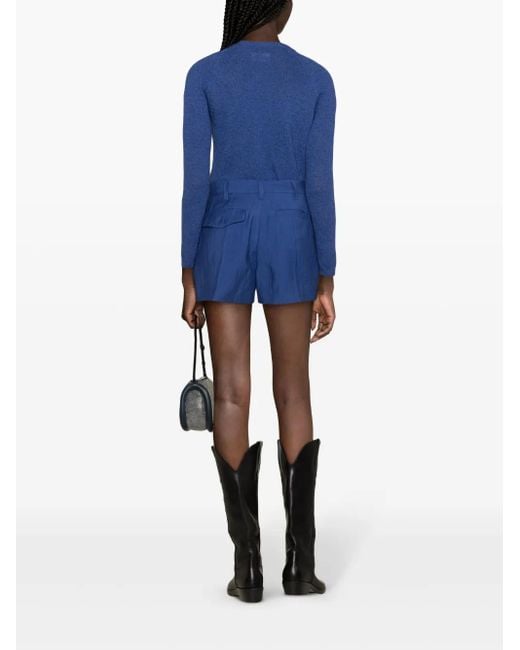 Zadig & Voltaire Blue Please Tailored Shorts