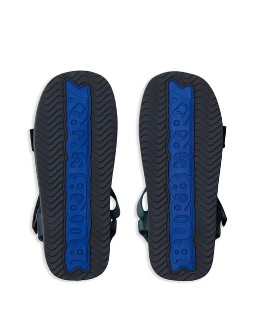 Burberry Blue Trek Sandalen mit Klettverschluss