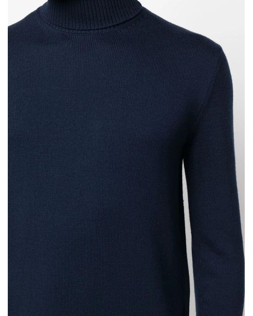 Ballantyne Blue Roll-Neck Wool Jumper for men