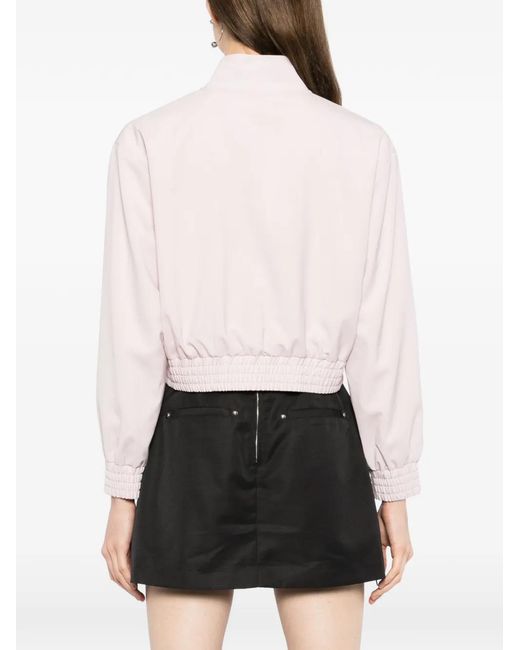 Kiki de Montparnasse Pink Veste Bomber À Fermeture Zippée