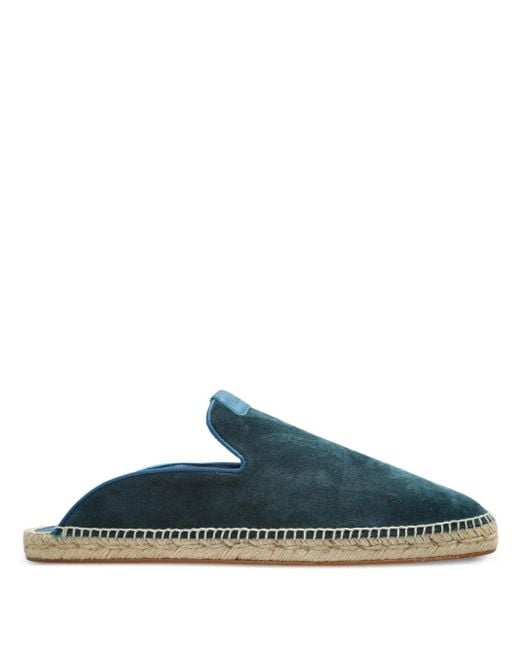 Lanvin Blue Suede Slides for men