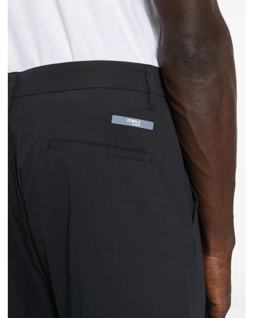 People Of Shibuya Blue Logo-Patch Trousers for men