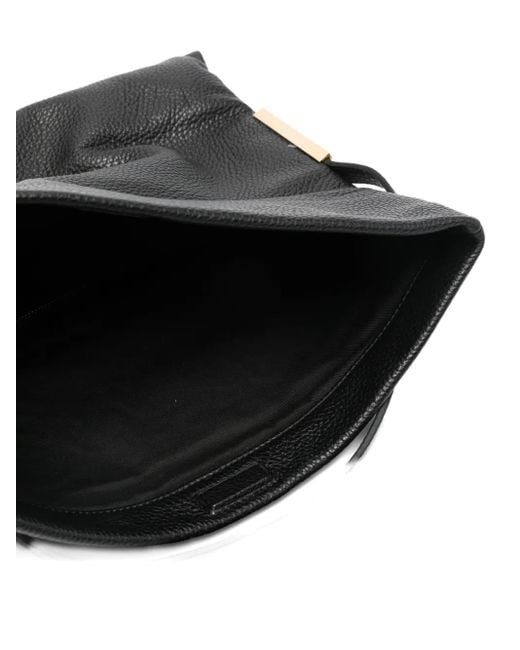 Elisabetta Franchi Black Flap Tote Bag
