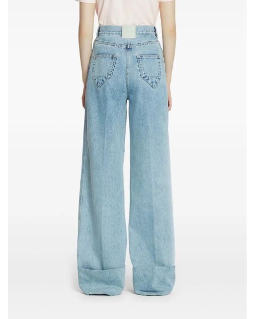 Lanvin Blue Wide-Leg Jeans