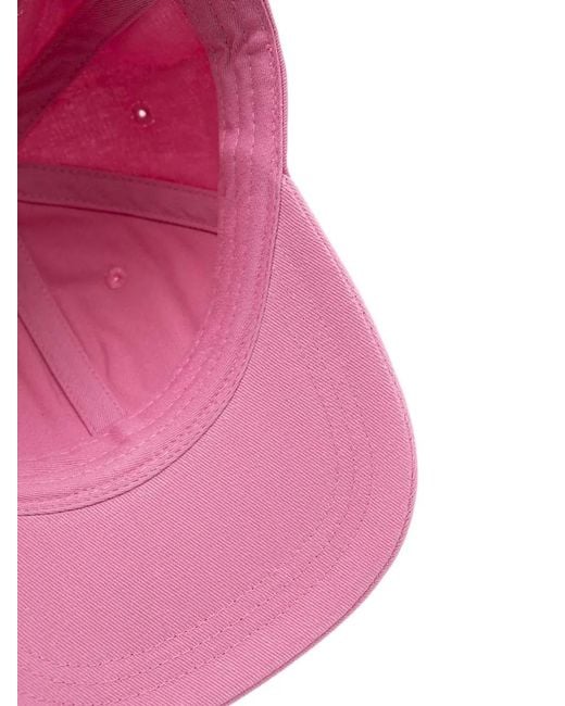 Lovechild Pink Logo-Embroidered Cotton Cap
