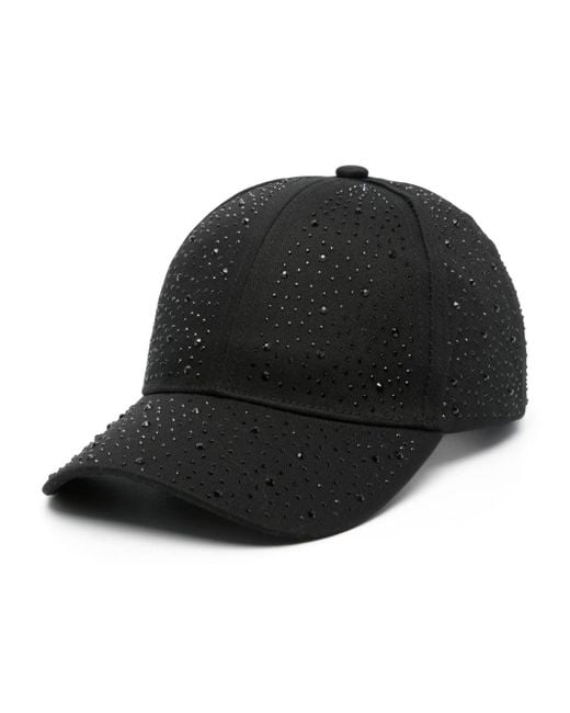 Cappello da baseball con strass di Liu Jo in Black