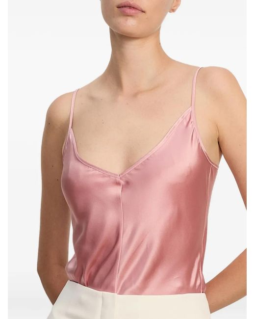 Veronica Beard Pink V-Neck Camisole