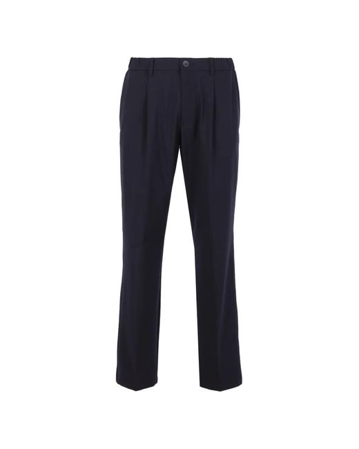 Herno Blue Tailored Trousers for men