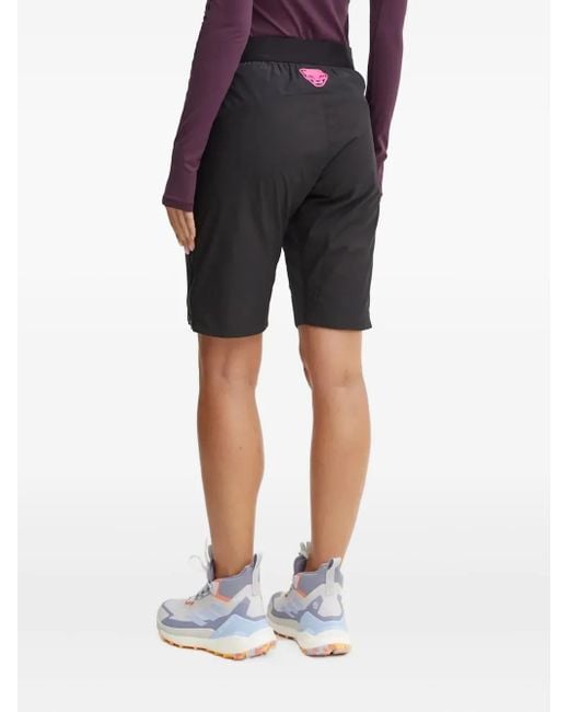 Dynafit Black Logo-Detail Shorts