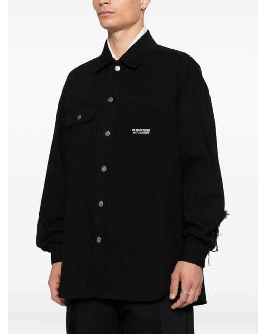 Undercover Black Button-Fastening Shirt for men