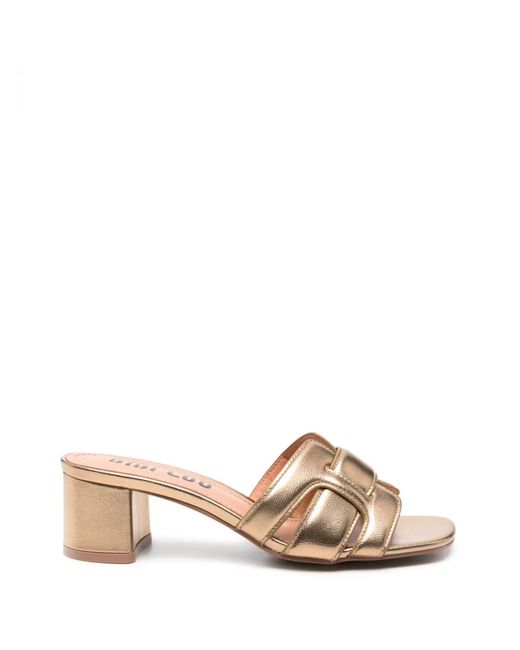 Bibi Lou Natural Cut-Out Mules