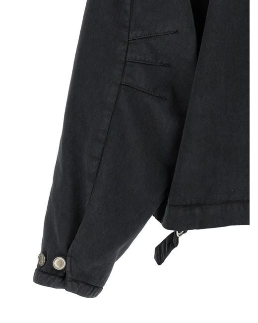 NAMACHEKO Black Midia Aged-Effect Jacket for men