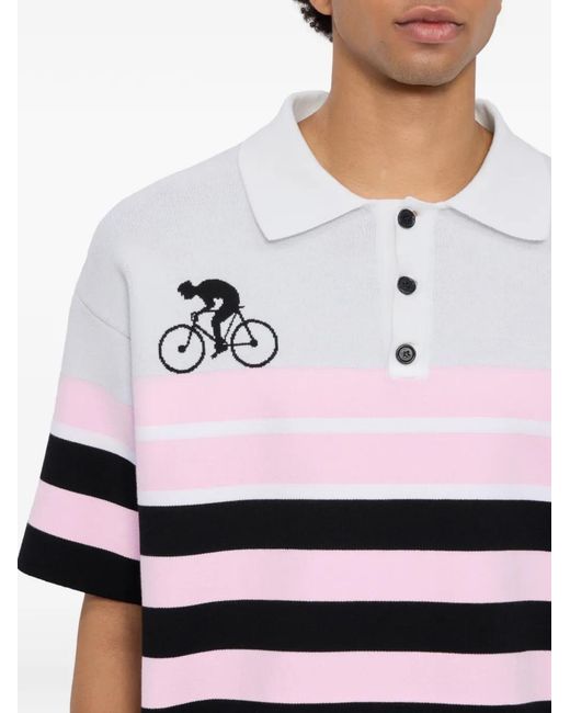 MSGM Gestreept Poloshirt in het White voor heren