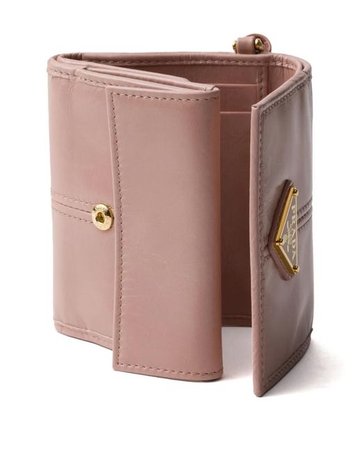 Prada Pink Small Leather Wallet