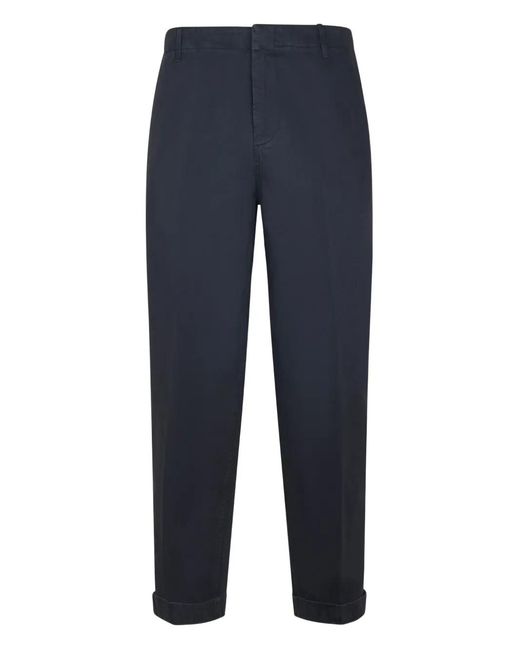 Dondup Blue Three-Pockets Trousers for men