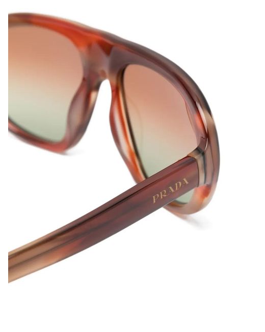 Prada Pink Round-Frame Sunglasses